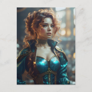 Carte Postale Une belle femme