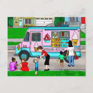 Carte Postale Une chaude journée d'été | Une illustration fantas