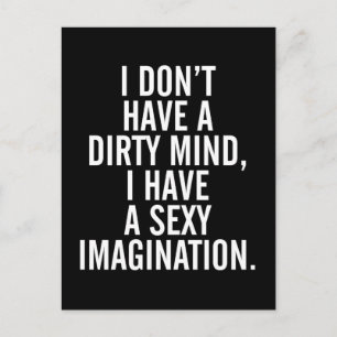 Carte Postale Une Citation Dirty Mind Drôle