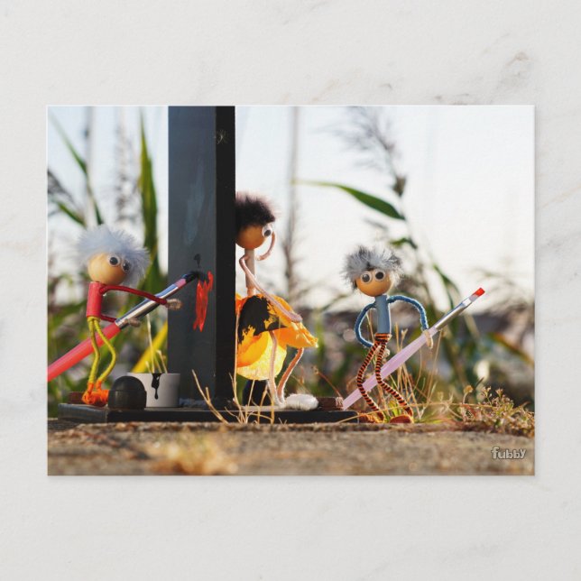 Carte Postale Une coiffure qui a peint le coeur (Devant)