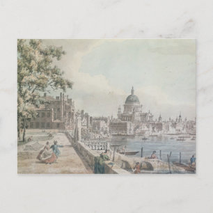 Carte Postale Une copie d'une partie du dessin de Canaletto, de