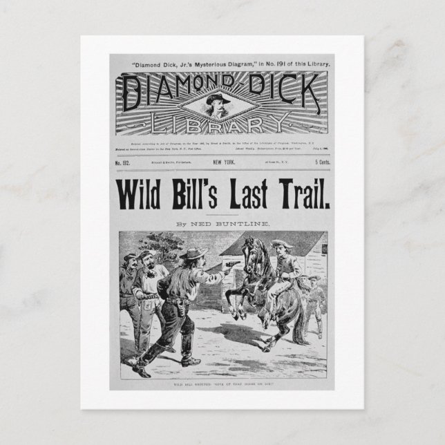 Carte Postale Une couverture de 'Wild Bill's Dernier Trail', un  (Devant)
