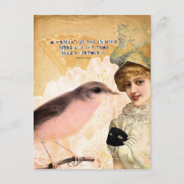 Carte Postale Une devinette de femme (Devant)