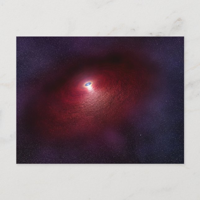 Carte Postale Une Étoile De Neutron Avec Un Disque De Poussière  (Devant)