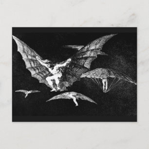 Carte Postale Une façon de voler, Francisco Goya