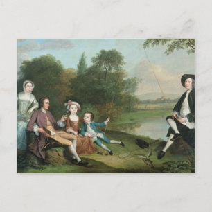 Carte Postale Une famille de pêcheurs, 1749