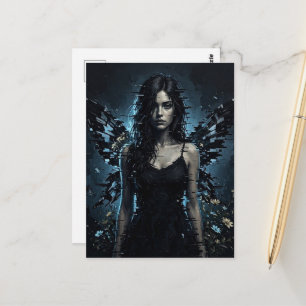 Carte Postale Une fée de pépin avec des fleurs