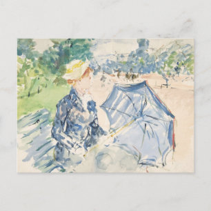 Carte Postale Une femme assise sur un banc   Berthe Morisot