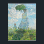 Carte Postale Une femme avec un parasol Claude Monet<br><div class="desc">Femme avec un parasol - Madame Monet et Son Fils. Claude Monet. 1875. Reproduction d'oeuvres d'art célèbres dans le domaine public.</div>