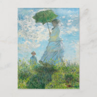 Une femme avec un parasol Claude Monet