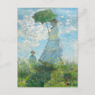 Carte Postale Une femme avec un parasol Claude Monet