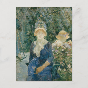 Carte Postale Une femme dans un jardin   Berthe Morisot