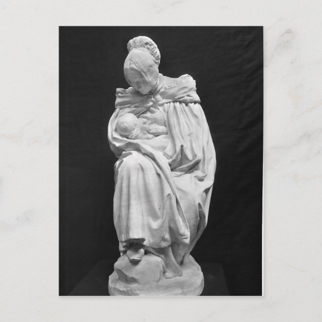 Carte Postale Une femme de Boulonnaise nourrit son enfant (Devant)