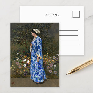 Carte Postale Une femme en Kimono   Walter Crane