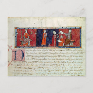 Carte Postale Une femme prêtant serment avant