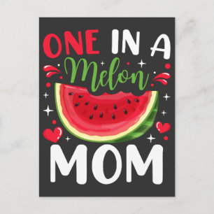 Carte Postale Une fête d'anniversaire pour maman, une pastèque
