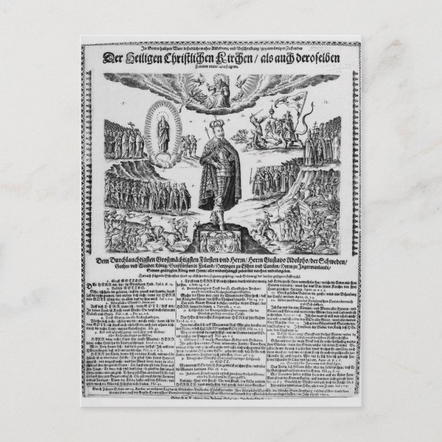 Carte Postale Une feuille de route allemande représentant Adolph (Devant)