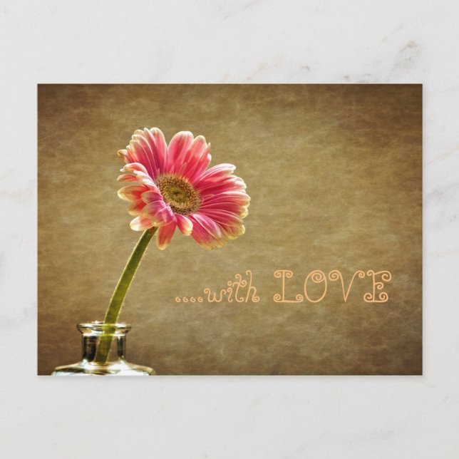 Carte Postale Une fleur pour toi ... (Devant)