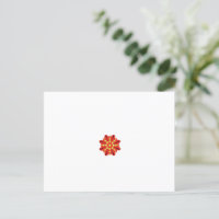 une fleur rouge et jaune avec des points noirs