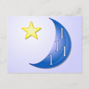 Carte Postale Une fois dans une lune bleue