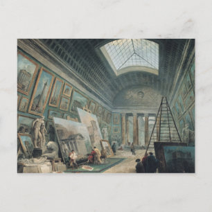 Carte Postale Une galerie de musées avec art romain antique