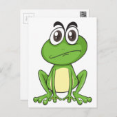 Carte Postale une grenouille (Devant / Derrière)