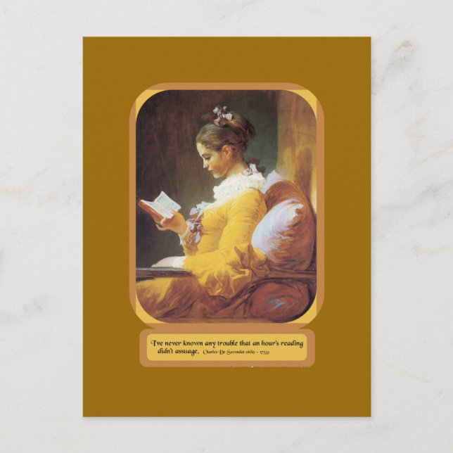 Carte Postale Une Heure De Lecture (Devant)