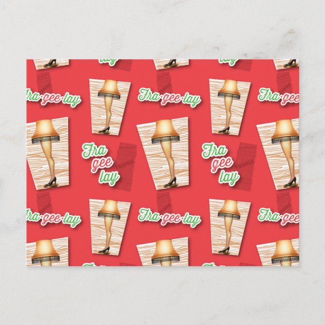 Carte Postale Une histoire de Noël | Motif de lampe de jambe (Devant)