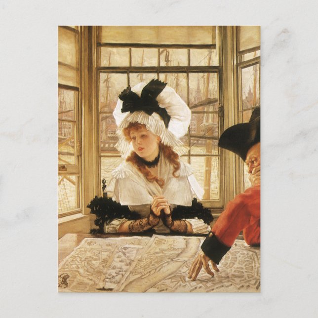 Carte Postale Une histoire ennuyeuse par James Tissot, Vintage F (Devant)