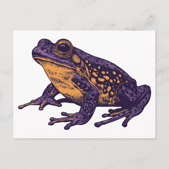 Carte Postale Une illustration de grenouille - l (Devant)