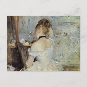 Carte Postale Une jeune femme au miroir par Berthe Morisot