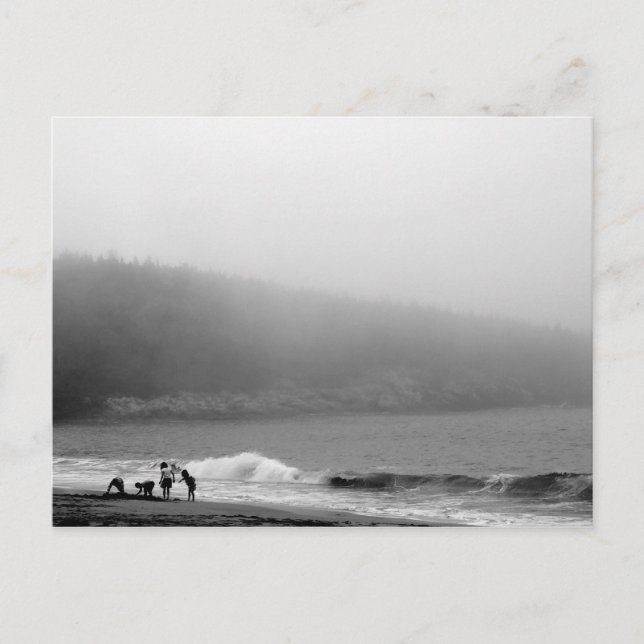 Carte Postale Une journée à la plage - Maine (Devant)
