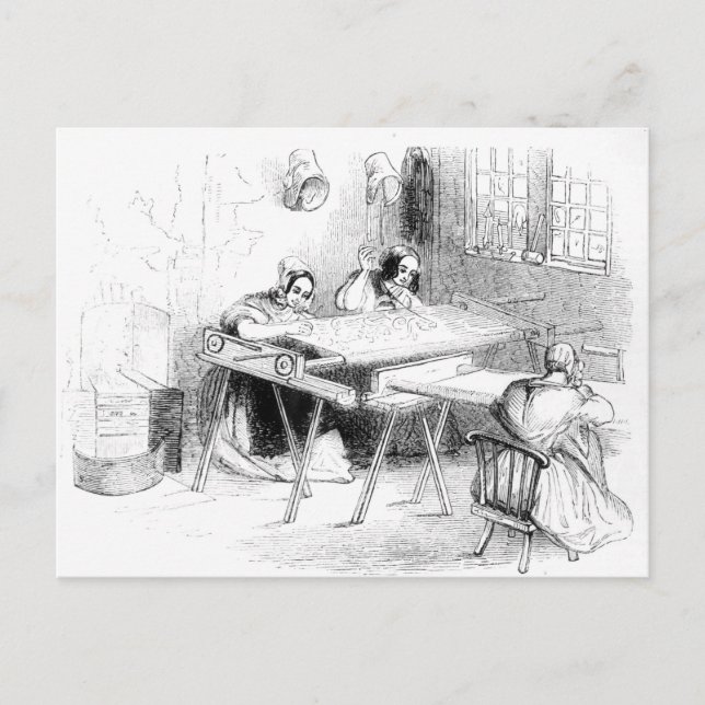 Carte Postale Une journée aux fabricants de dentelle de Nottingh (Devant)