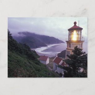 Carte Postale Une journée brumeuse sur la côte de l'Oregon à Hec