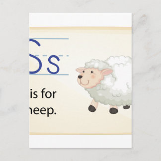 Carte Postale Une lettre S pour les moutons