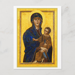 Carte Postale Une Madone et un Enfant Anciens Fête de Noël
