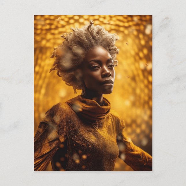 Carte Postale Une magnifique déesse des abeilles de miel (Devant)