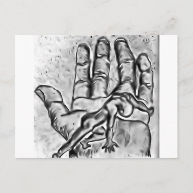 Carte Postale une main d'aide (Devant)