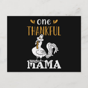 Carte Postale Une Maman Dinde de Thanksgiving Reconnaissante Nan