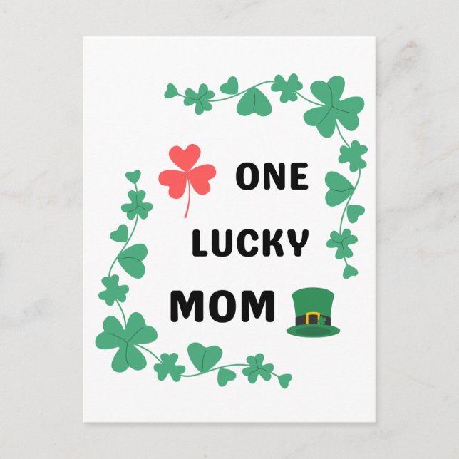Carte Postale Une mère chanceuse irish (Devant)