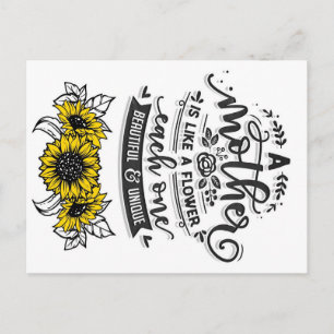 Carte Postale Une mère est comme une fleur, joli cadeau de fête