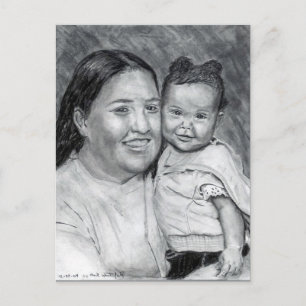 Carte Postale Une Mère et son Bébé ... Décembre 2004