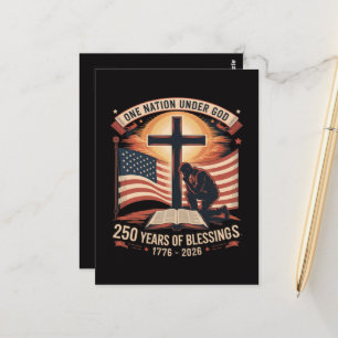 Carte Postale Une nation sous Dieu 250 ans 