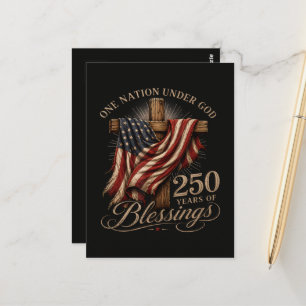 Carte Postale Une nation sous Dieu 250 ans 