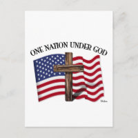 Une nation sous Dieu avec une croix robuste et le