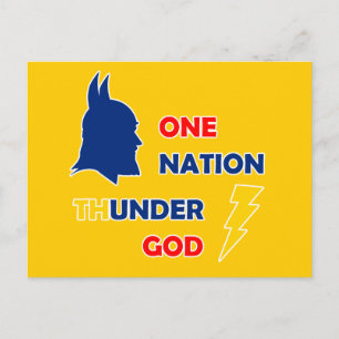 Carte Postale Une nation Thunder God