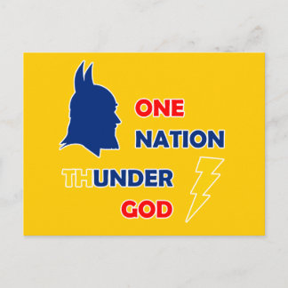 Carte Postale Une nation Thunder God