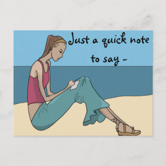 CARTE POSTALE UNE NOTE RAPIDE À DIRE