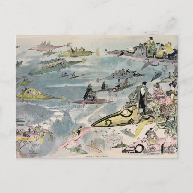 Carte Postale Une nuit à l'Opéra en l'an 2000 - 1882 (Devant)