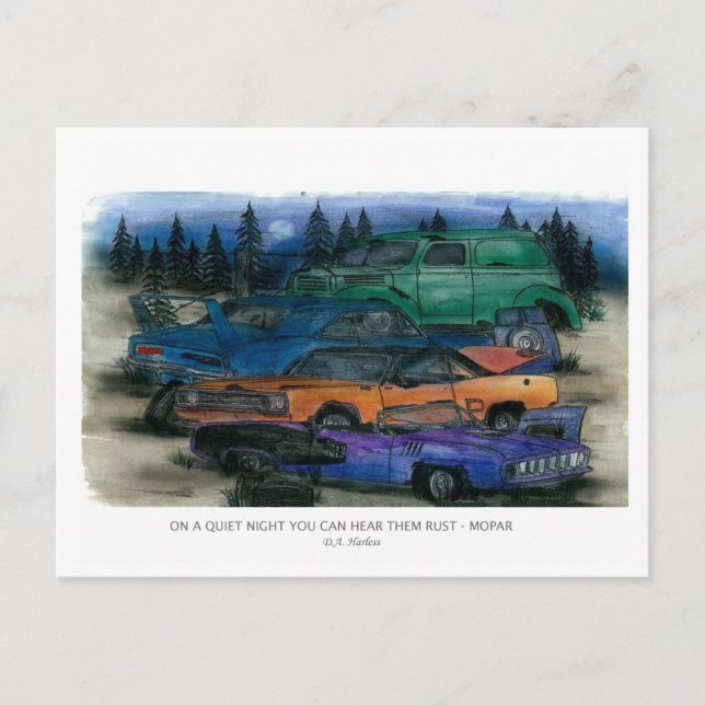 CARTE POSTALE UNE NUIT TRANQUILLE VOUS POUVEZ LES ENTENDRE RUST  (Devant)